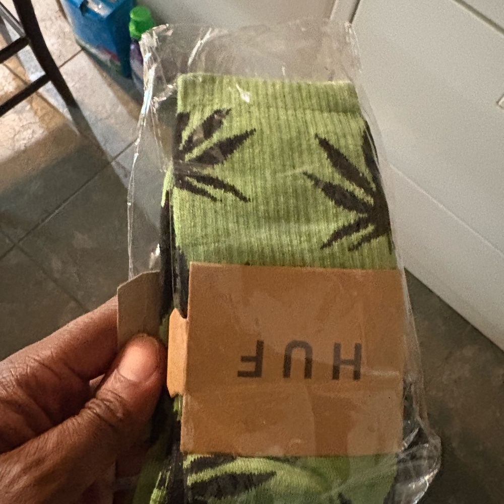 HUF Green Casual Socks with Comfort Fit